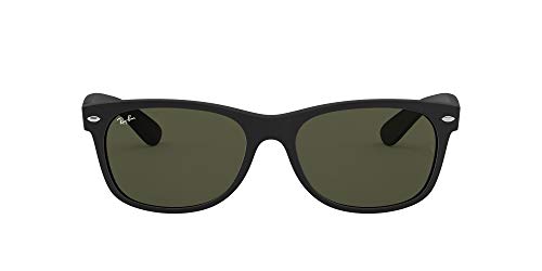 Ray-Ban New Wayfarer, Gafas de Sol Unisex adulto, Negro (Black 622), 55 mm