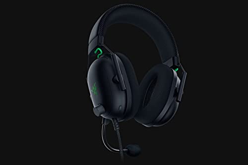 Razer BlackShark V2 Auriculares con Tarjeta de Sonido USB, Auriculares para Juegos Esports, Cable con Controlador de 50 mm, Reducción de Ruido, para PC, Mac, PS4, Xbox One y Switch