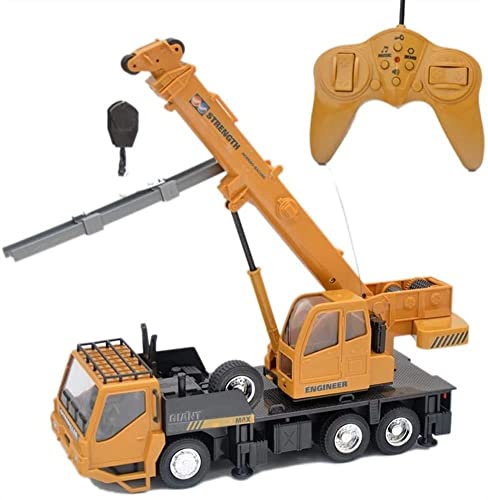 RC Car Tower Crane Engineering Truck Boys Toy Excavator Radio Remote Controlled Tower Crane Construction Vehicle Site Forklift Electric Remote Control Truck Toy for Adult and Boys (Style1)