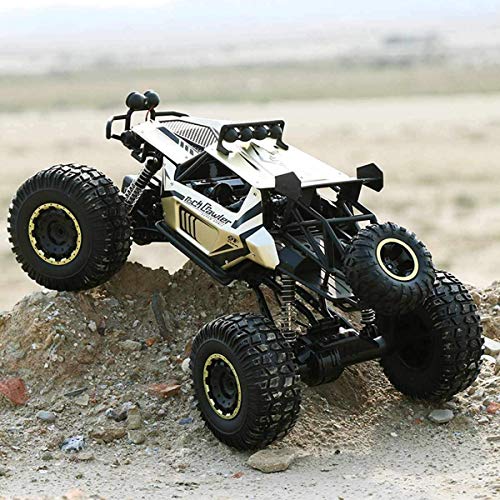 RC Cars 1:8 50cm Super Big Off Road Monster Trucks 4x4 4WD 2.4G High Speed Bigfoot Remote Control Buggy Truck All Terrain Climbing Off-Road Vehicle for Boys and Adults (Gold 2 Battery)