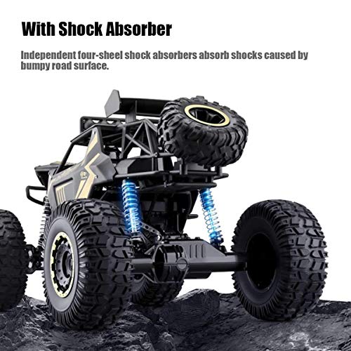 RC Cars 1:8 50cm Super Big Off Road Monster Trucks 4x4 4WD 2.4G High Speed Bigfoot Remote Control Buggy Truck All Terrain Climbing Off-Road Vehicle for Boys and Adults (Black 1 Battery)