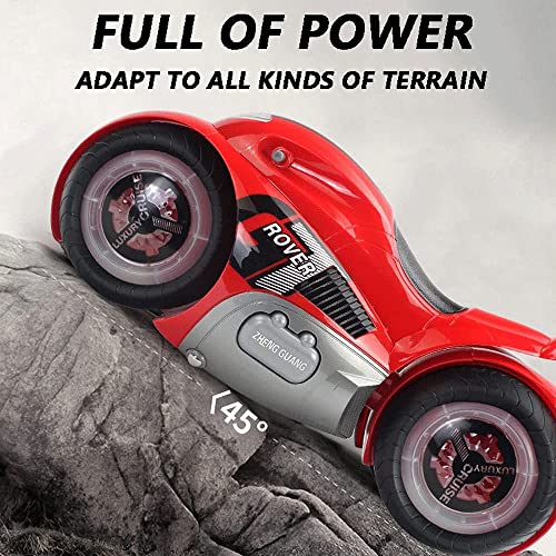 RC Motorcycle Remote Control 360° Spinning Wheels Stunt Motorbikes 360° Stunt Rotation All Terrain 2.4Ghz High Speed Hobby RC Cars Gift for Adults/Kids