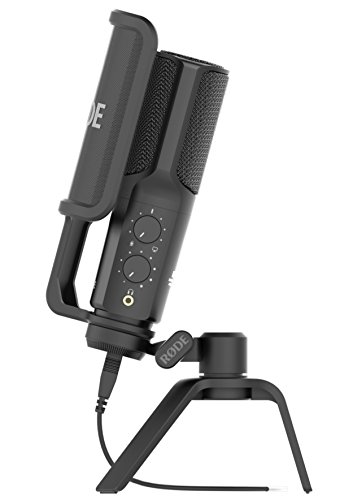 RØDE NT-USB - Micrófono (USB, 3.5 mm), color negro