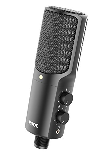 RØDE NT-USB - Micrófono (USB, 3.5 mm), color negro