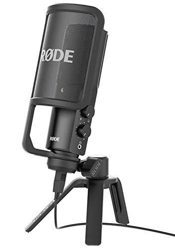 RØDE NT-USB - Micrófono (USB, 3.5 mm), color negro