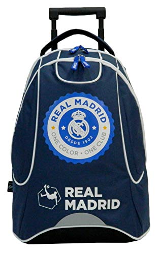 Real Madrid - Mochila con ruedas, colección oficial