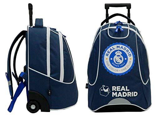 Real Madrid - Mochila con ruedas, colección oficial