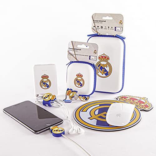 Real Madrid Organizador de Equipaje - Producto Oficial del Equipo, con 5 Piezas Diferentes y Fabricado en Nylon muy Ligero para No Añadir Peso a la Maleta