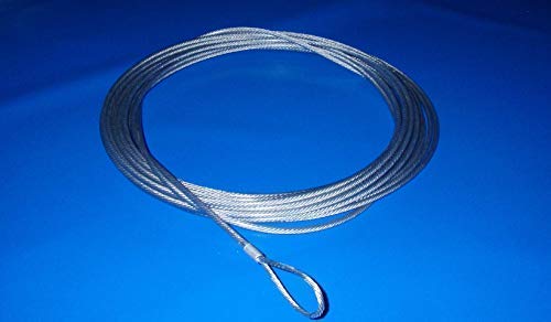 Redes Deportivas On Line Cable para Tensar la Red de Padel de Acero Trenzado, Galvanizado y Plastificado - para Red de Padel de 11 M