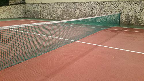 Redes Deportivas On Line Red de Padel. PP Sin Nudos de 3 mm Ø. Red Verde Reglamentaria. Polipropileno de Gran Durabilidad con Protección UV.