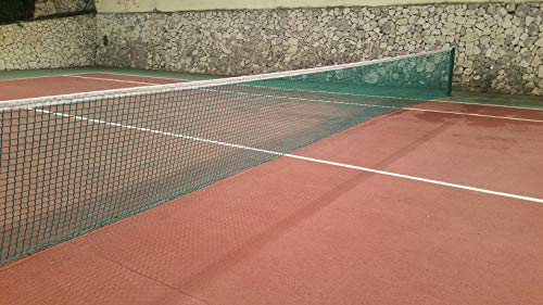 Redes Deportivas On Line Red de Padel. PP Sin Nudos de 3 mm Ø. Red Verde Reglamentaria. Polipropileno de Gran Durabilidad con Protección UV.