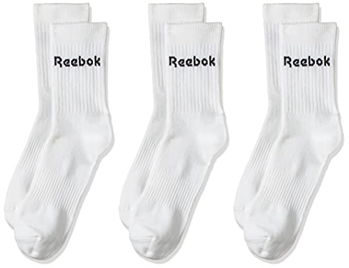 Reebok Act Core Mid Crew Sock 3P Calcetines, Unisex Adulto, Blanco, M