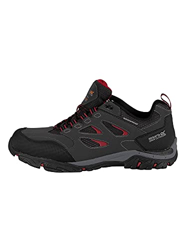 Regatta Holcombe Iep Low Rise Hiking Boot, Zapatillas de Senderismo Hombre, Gris (Ash/Rio Red 21n), 43 EU