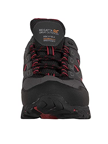 Regatta Holcombe Iep Low Rise Hiking Boot, Zapatillas de Senderismo Hombre, Gris (Ash/Rio Red 21n), 43 EU