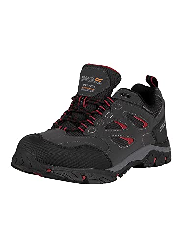 Regatta Holcombe Iep Low Rise Hiking Boot, Zapatillas de Senderismo Hombre, Gris (Ash/Rio Red 21n), 43 EU