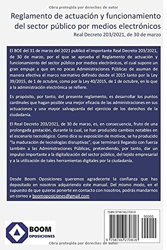 Reglamento de actuación y funcionamiento del sector público por medios electrónicos: Real Decreto 203/2021, de 30 de marzo,