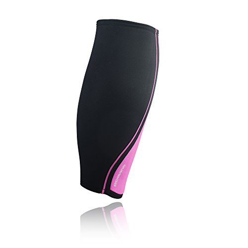 Rehband Unisex RX Shin/Pantorrilla 5mm Manga Rosa (XL) Rodilla