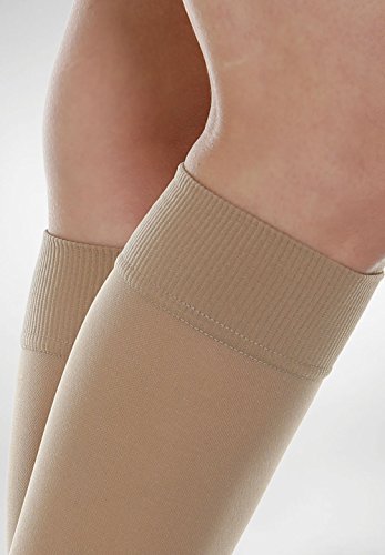 Relaxsan Basic 950A (1 Par - Carne, tg.1) Medias a la rodilla de prevención punta abierta 280 Den compresión graduada 22-27 mmHg
