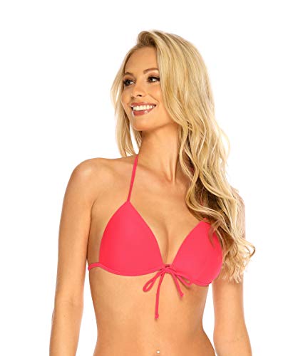 RELLECIGA Ba?Ador Partes de Arriba Push up Top de Bikinis de para Mujer Triángulo Watermelon M