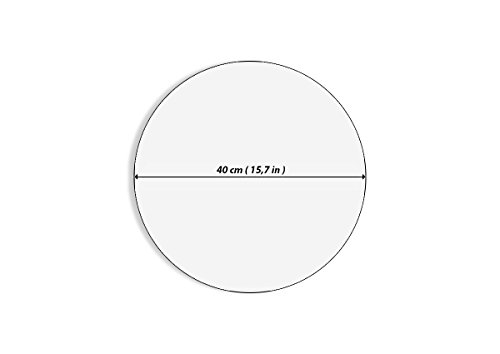 Reloj de Pared - Redondo - Fórmula F1 Coche Velocidad - 40x40cm - Reloj de Vidrio - Mecanismo Continuo - Silencioso - Listo para Colgar - C4AR40x40-2255