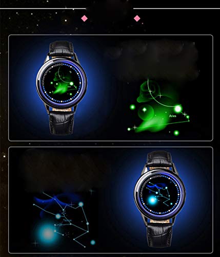 Reloj electrónico Constellation con Pantalla táctil y Reloj Impermeable con Brillo para Mujer, Aries