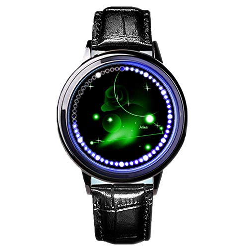 Reloj electrónico Constellation con Pantalla táctil y Reloj Impermeable con Brillo para Mujer, Aries