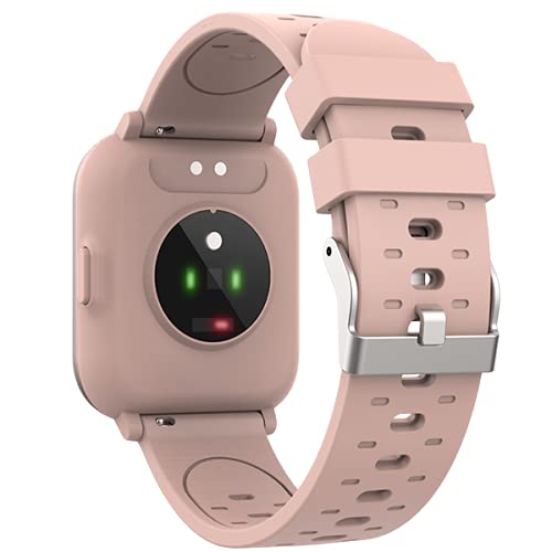 Reloj Inteligente Bluetooth Denver SW-164ROSE. Medición de Temperatura Corporal, oxígeno en Sangre y frecuencia cardíaca. Monitor Actividad Deportiva. Compatible iOS y Android.