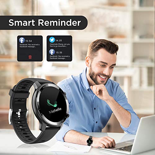 Reloj Inteligente para Hombre y Mujer, Pulsera de Actividad con Pulsómetro, Monitor de sueño, Podómetro y IP67 Impermeable, Reloj Deportivo para iOS y Android