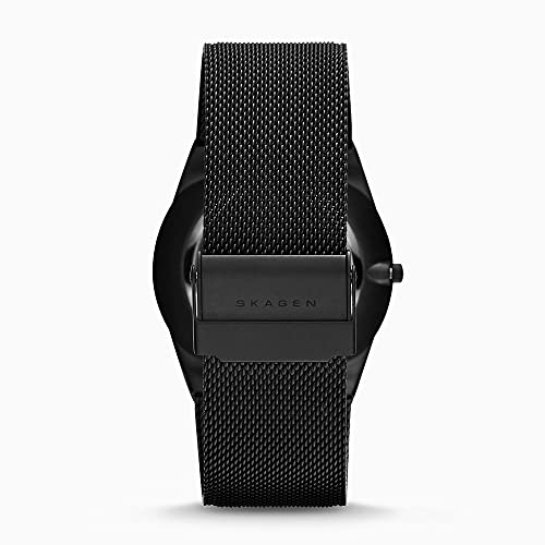 Reloj Skagen Melbye de tres manecillas para hombre, tamaño de caja de 40 mm, al menos 50% de acero inoxidable reciclado