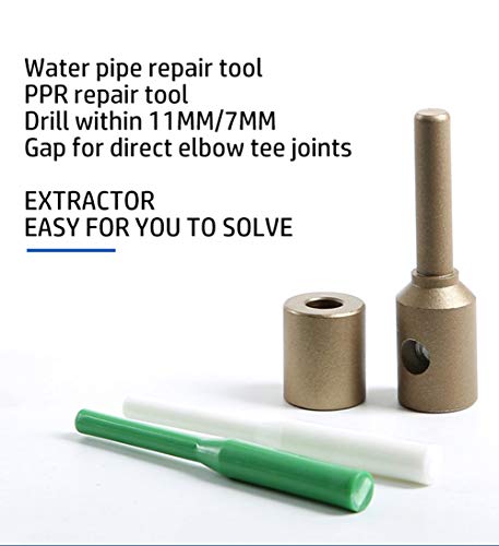 Reparación de tuberías PPR Reparación de herramientas, Soldadura Die Glue Stick Repairer 7 + 11 Die +6 Glue Stick Atrapado/Filling Hole Fuser