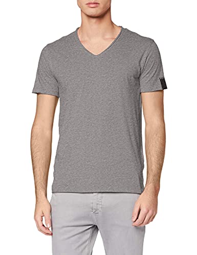 REPLAY M3591 .000.2660 Camiseta, Gris (Dark Grey Melange M03), L para Hombre