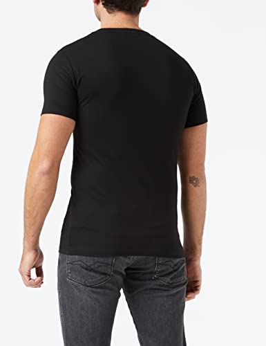 REPLAY M6112B.000.2660 Camiseta, Negro (098 Black), M para Hombre