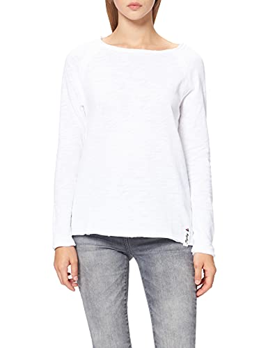 REPLAY W3579 Camiseta, Blanco (001 White), XS para Mujer