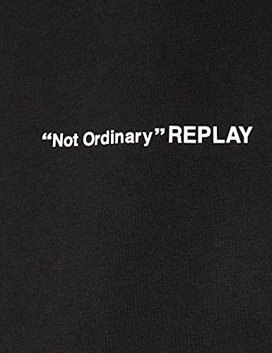 REPLAY W3588 Camiseta, 099 Blackboard, XS para Mujer