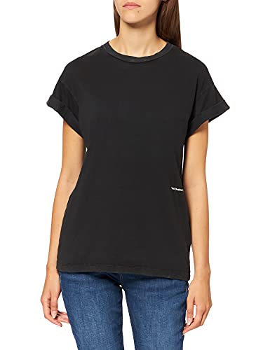 REPLAY W3588 Camiseta, 099 Blackboard, XS para Mujer