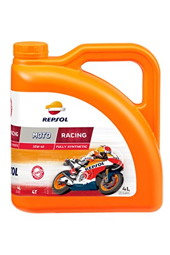 REPSOL Moto Racing 4T 10W-40 Aceite De Motor Para Moto, 4l