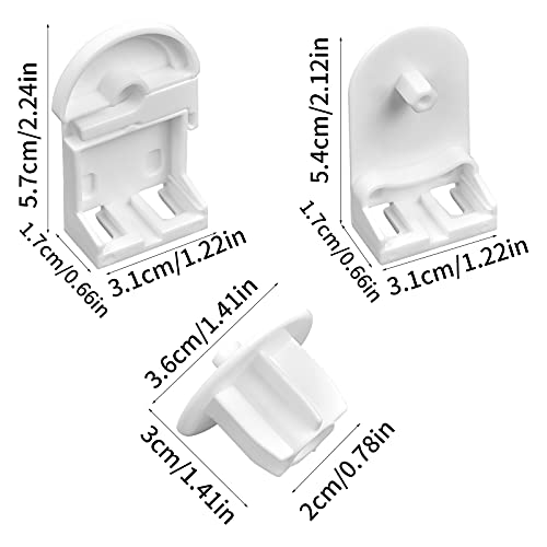 Repuestos para Estores Enrollables 25mm Kit de Repuesto para Persiana Enrollable Kit de Reparación de Persianas Mecanismo Estor Enrollable de Doble con Plastico Embrague Ciego Cadena de Cuentas