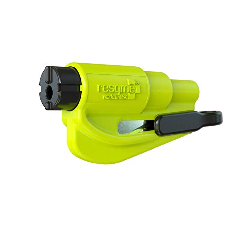 Resqme GBO-RQMTWIN-YELLOWFLUO Herramienta Rompecristales, Amarillo Fluorescente, 1 Unidad