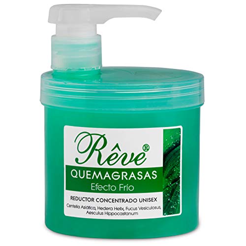 REVE Quemagrasas Efecto Frío - Gel de crema reafirmante adelgazante anticelulítica potente reductora de abdomen, caderas y glúteos para hombre y mujer de 500 ml. Marca: REVE (FRIO)