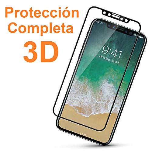 REY Protector de Pantalla Curvo para XIAOMI Mi Watch Lite, Negro, Premium, 3D / 4D / 5D, Anti Roturas