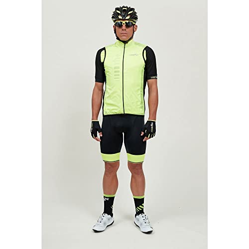 rh+ Emergency Pocket Vest Casco de Verano para Bicicleta, Amarillo, 3XL Unisex Adulto
