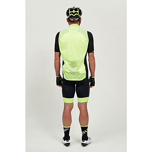 rh+ Emergency Pocket Vest Casco de Verano para Bicicleta, Amarillo, 3XL Unisex Adulto