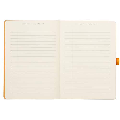 RHODIA 117767C - Carnet Souple Bullet Goalbook Turquoise - A5 - Petits Carreaux - 240 pages - Papier Clairefontaine Ivoire 90G - 2 Rubans, Fermeture Élastique - Couverture Simili Cuir - Rhodiarama