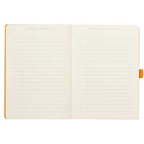 RHODIA 117772C - Carnet Souple Bullet Goalbook Framboise - A5 - Petits Carreaux - 240 pages - Papier Clairefontaine Ivoire 90G - 2 Rubans, Fermeture Élastique - Couverture Simili Cuir - Rhodiarama