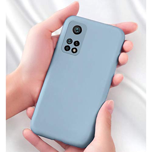 Richgle Funda Xiaomi Mi 10T 5G / Mi 10T Pro 5G & Templado Protector de Pantalla, Slim Suave TPU Silicona Protectora Funda Case Slim Cover para Mi 10T 5G / Mi 10T Pro 5G - Gris Lavanda RG80729