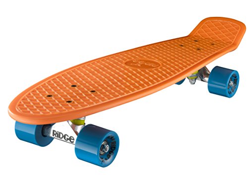 Ridge Skateboards 27" Nickel Mini Cruiser - Skateboard, 69cm, Hecho en el Reino Unido