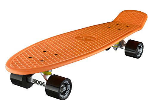 Ridge Skateboards 27" Nickel Mini Cruiser - Skateboard, 69cm, Hecho en el Reino Unido