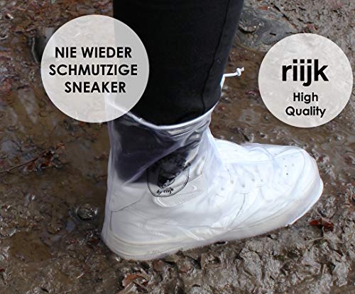 riijk Bicicleta overshoes, zapato overshoes impermeable, perfecto para la lluvia, senderismo y paseo de perro, zapatos de lluvia overshoes, S 37-38