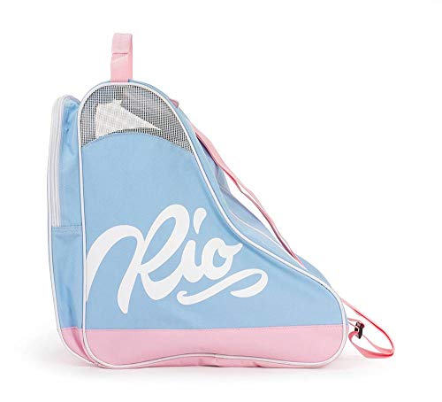 Rio Roller Script Skate Bag, Bolsa de Tela y de Playa Unisex Adulto, Multicolor (Blue/Pink), 24x15x45 cm (W x H x L)
