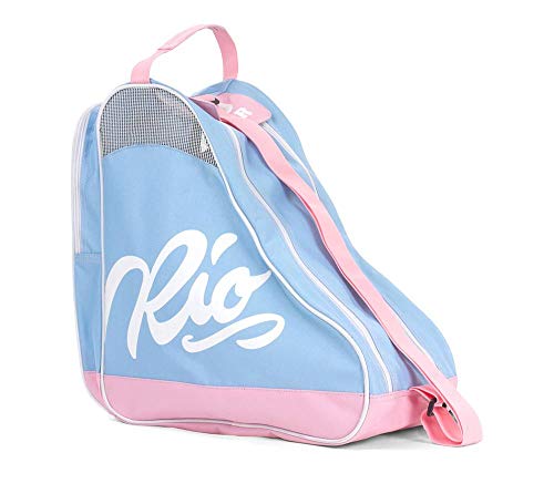 Rio Roller Script Skate Bag, Bolsa de Tela y de Playa Unisex Adulto, Multicolor (Blue/Pink), 24x15x45 cm (W x H x L)